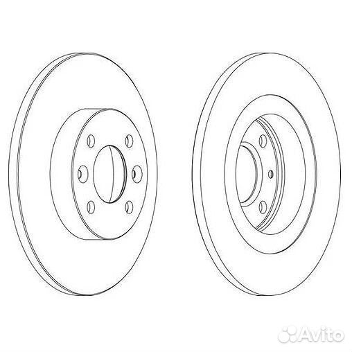 Диск тормозной передний Ferodo DDF1502
