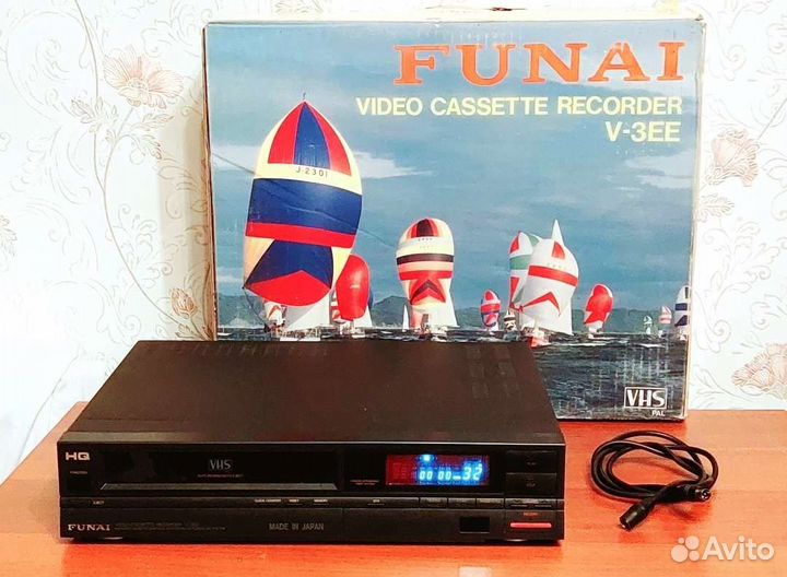 Видеомагнитафон Funai V-3EE Япония Оригинал СССР