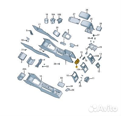 Б/У Дефлектор воздушный Есть дефект, состояние на