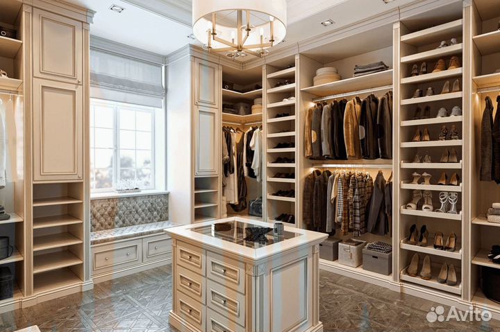 Гардеробные комнаты дизайн