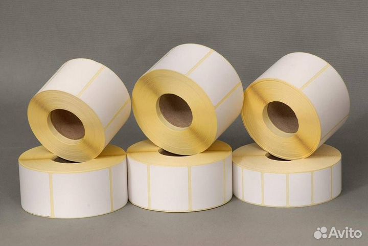 Термоэтикетки 75х120мм (300 шт)