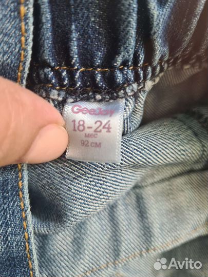 Джинсовый комбинезон для девочки