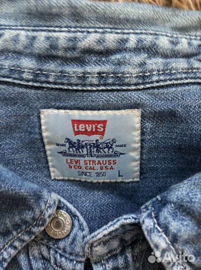 Джинсовая рубашка levis