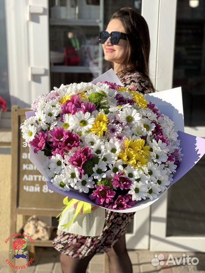 Букеты цветов, хризантема кустовая