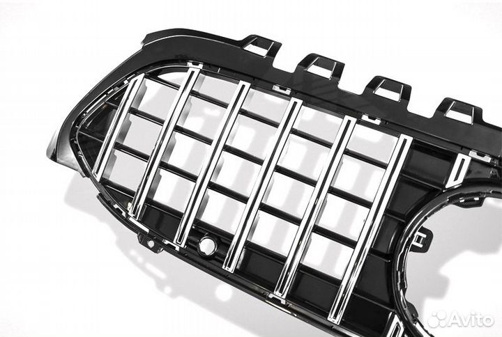Mercedes W177 18-22 решетка радиатора GT хром под камеру