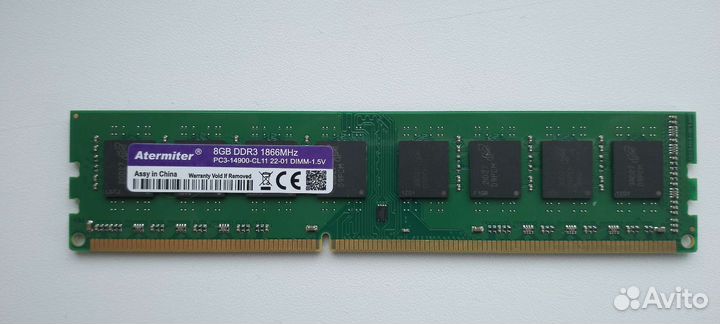 Оперативная память ddr3 8gb (1866), dd3 4gb (1600)