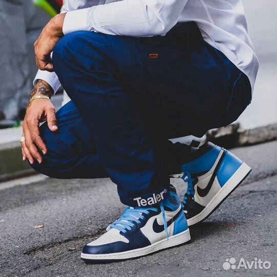 Кроссовки Air Jordan 1 Obsidian (36-45)