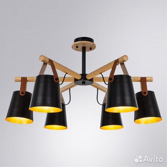 Arte Lamp A7032PL-6BK thomas потолочная люстра