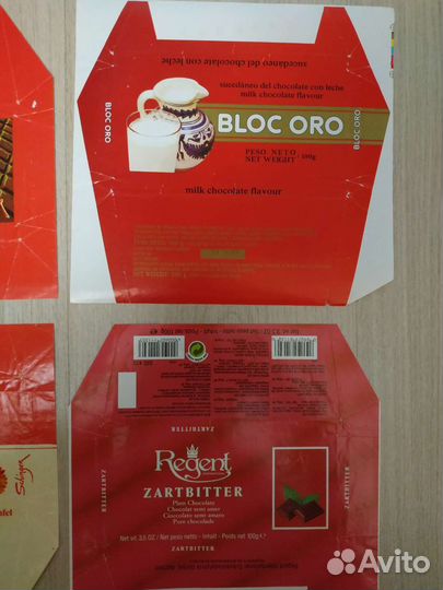 Шоколадные обертки Европы времен СССР