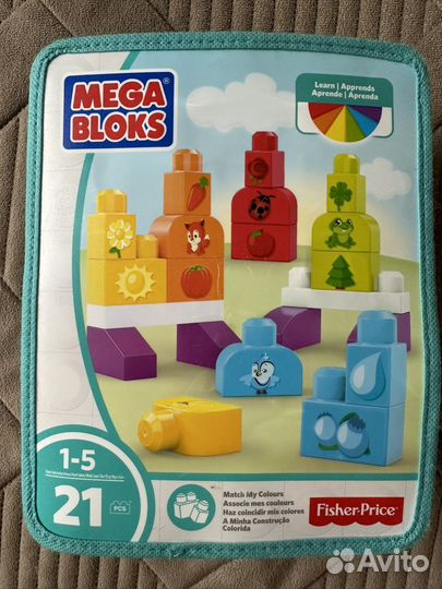 Конструктор mega bloks строй и учись FisherPrice