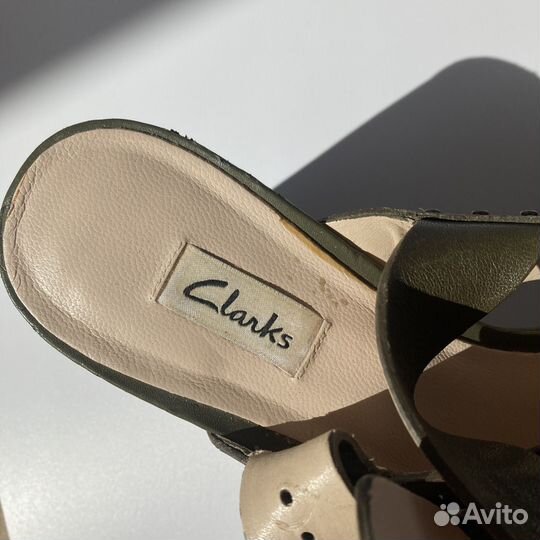 Босоножки clarks на танкетке 38