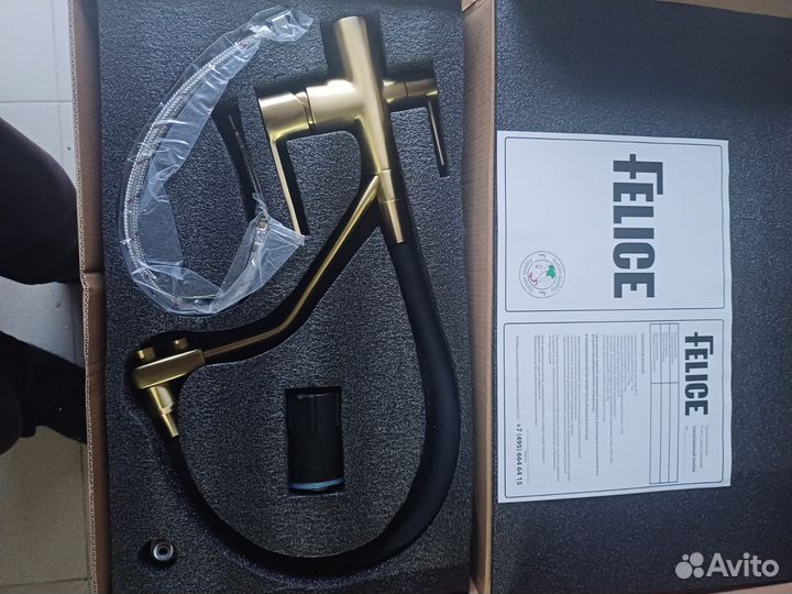 Смеситель для кухни Felice 1415 BN bronzo nero