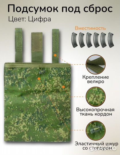 Подсумок под сброс, тактический сбросник 