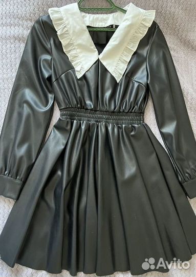 Платье кожзам