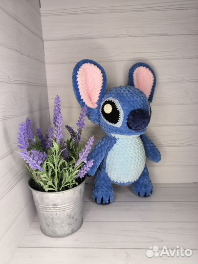 Стич вязаная игрушка. Ручная работа под заказ