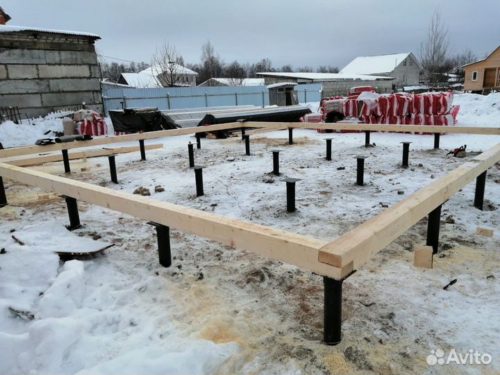 Фундамнт на винтовых сваях