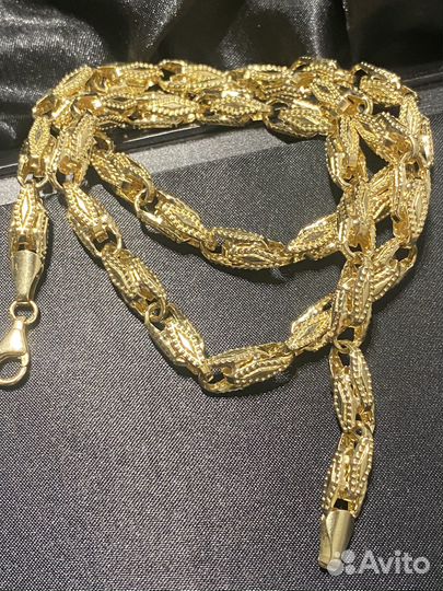Новая золотая цепь 585 пробы вес 22.54 гр