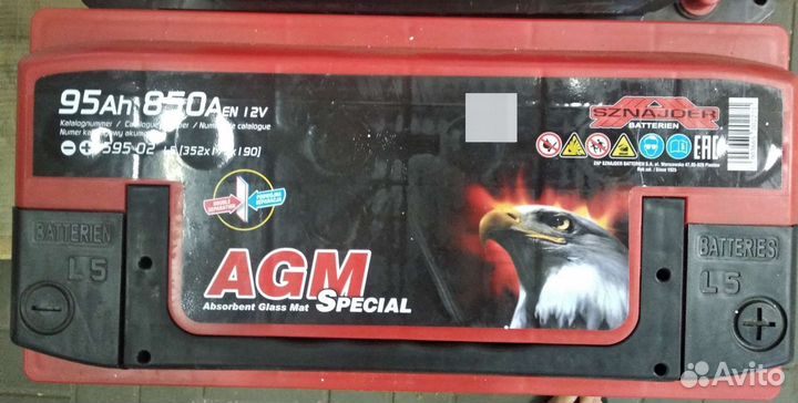 Акб 95 Ач Agm sznajder(Шнайдер)