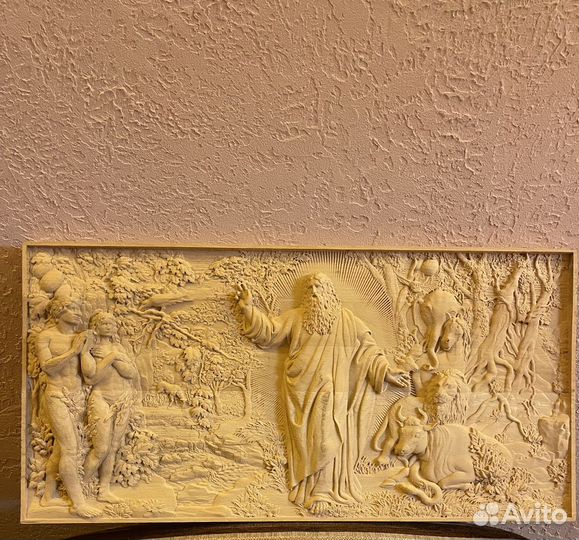 Панно деревянное сцены из Библии