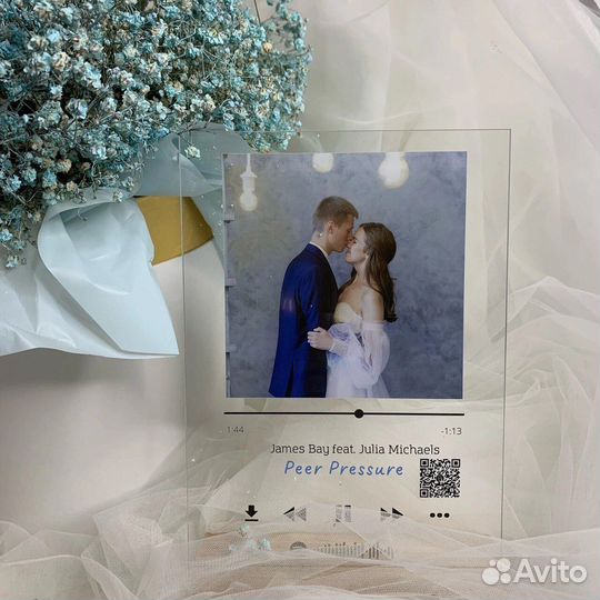 Трек-пластинка, живое фото на стекле