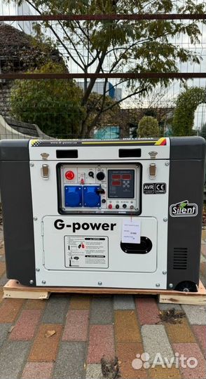 Дизельный генератор 10 kW g-power однофазный