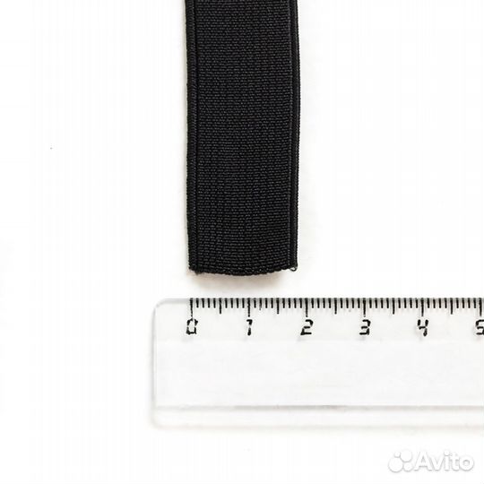 Резинка эластичная лента помочная 20 мм, черный