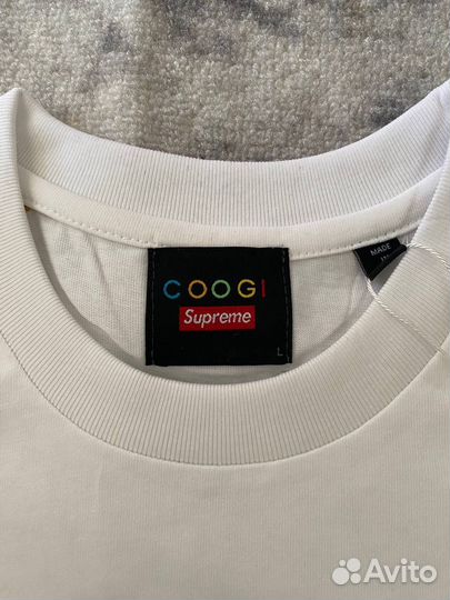 Футболка Supreme x Coogi белая