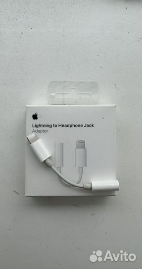 Apple адаптер для наушников переходник lightning