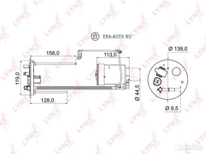 Lynxauto LF-972M Фильтр топливный
