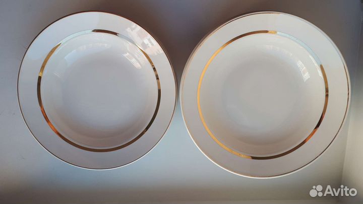 Тарелки с золотой каймой, СССР (зик Конаково)