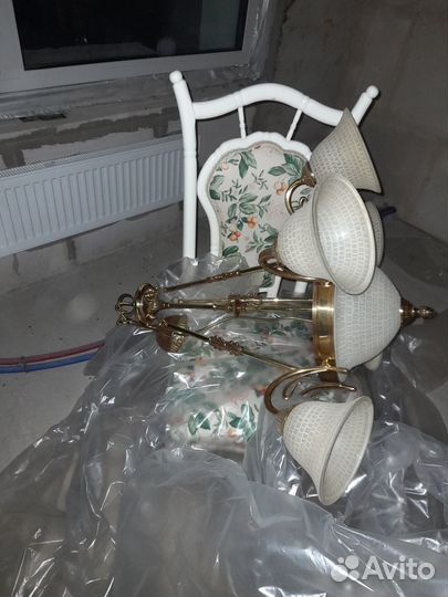 Люстра бронза бу