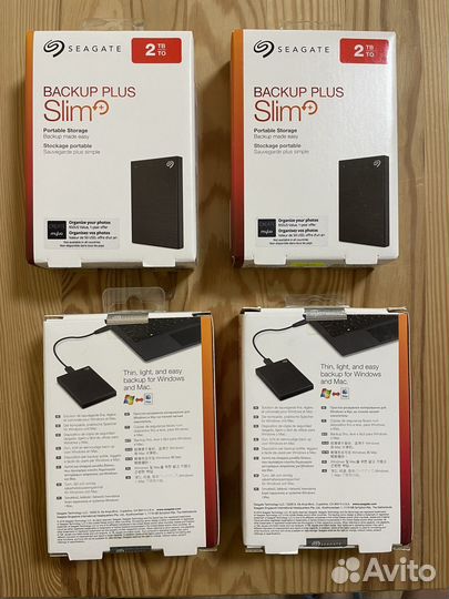 Внешний диск Seagate Backup Plus Slim 2TB