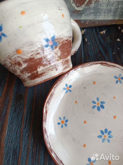 Кружка (чайная пара) ручной работы шеббишик