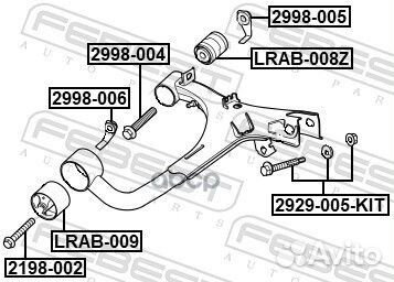 Болт ford C-MAX 03- 2198002 Febest