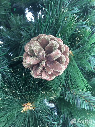 Ёлка 1,30 с шишками и подставкой