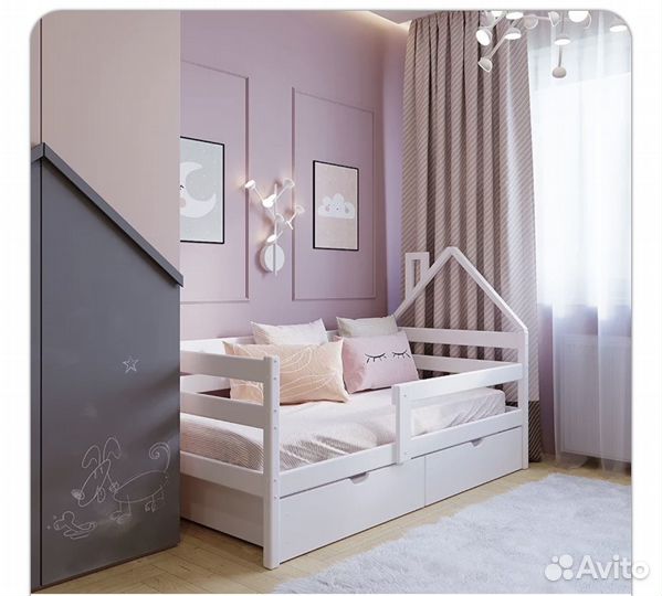 Кровать домик из березы 160 на 80