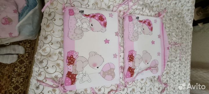 Набор в детскую кроватку с балдахином