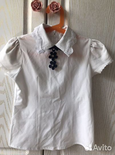Блузка школьная 128 134
