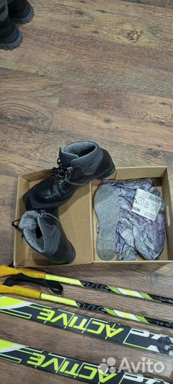 Лыжи беговые детские 160 с ботинками