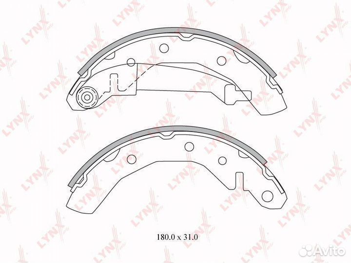 Колодки барабанные daewoo matiz 0.8 98