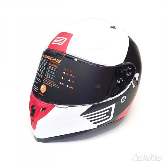 Шлем интеграл origine strada Layer красный/черный