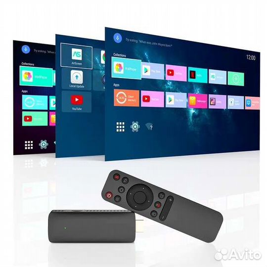 Тв-приставка TV Stick 4K с Android TV 10 2/16Gb