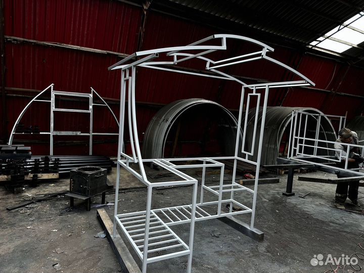 Мангал с крышей