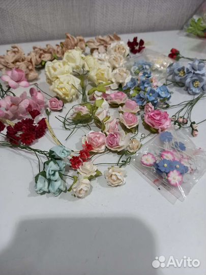 Цветы для скрапбукинга