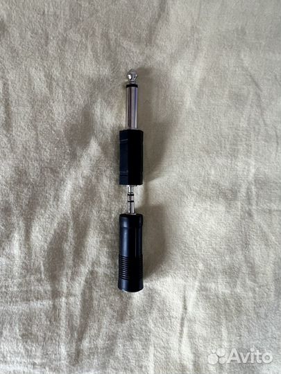 Переходник моно - штекер 3.5 на 6.3 Jack