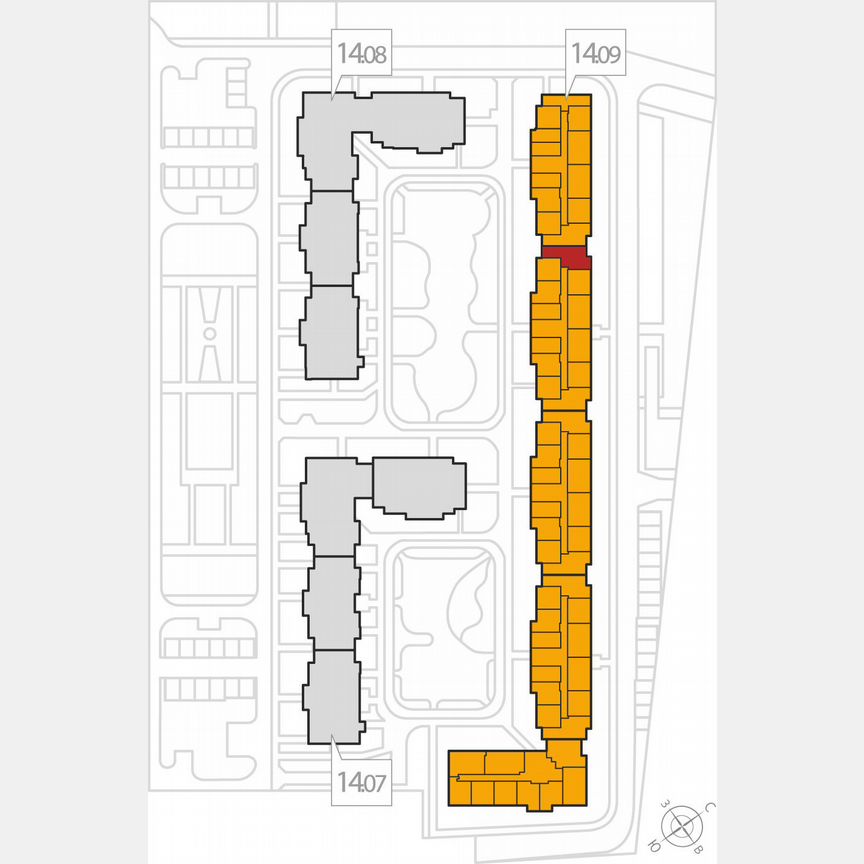 2-к. квартира, 59,2 м², 6/8 эт.