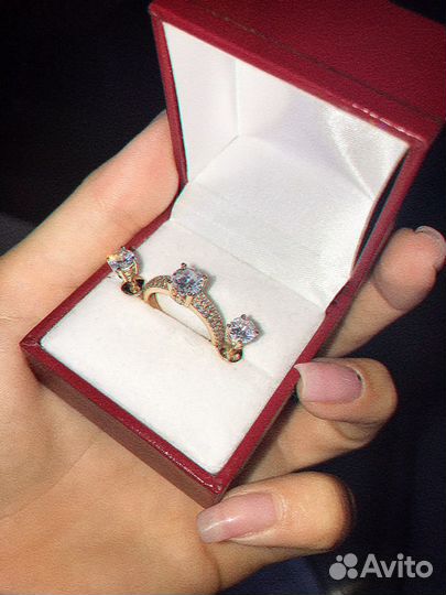 Золотые серьги 585 бу