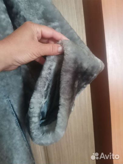 Шуба мутоновая с норкой