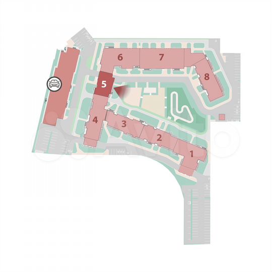 Квартира-студия, 24,1 м², 2/12 эт.