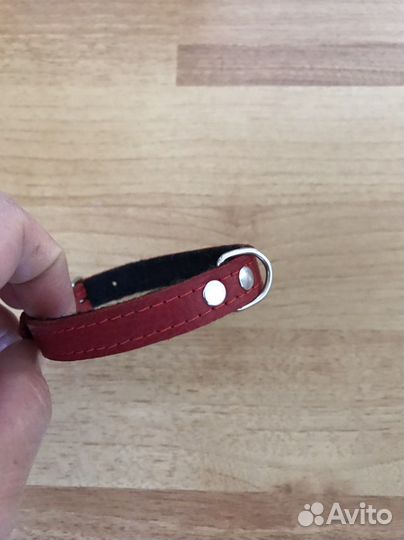 Ошейник кожаный